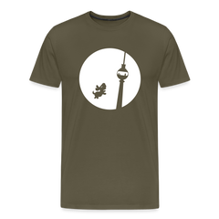 Hund am Fernsehturm - Männer Premium T-Shirt