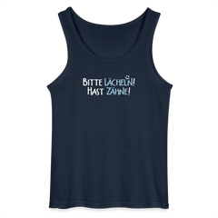Bitte lächeln! Hast Zähne! - Männer Tank Top