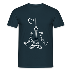 Eiffelturm in Berlin Bonjour - Männer Premium T-Shirt