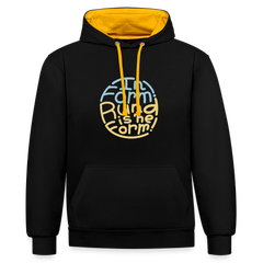 In Form! Rund is 'ne Form! - Kontrast Hoodie
