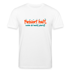 Passiert halt, wenn de nackt feierst! - Unisex Bio T-Shirt