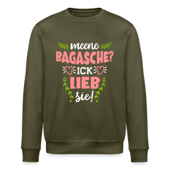 Meene Bagasche Ick Lieb Sie - Unisex Bio Sweatshirt
