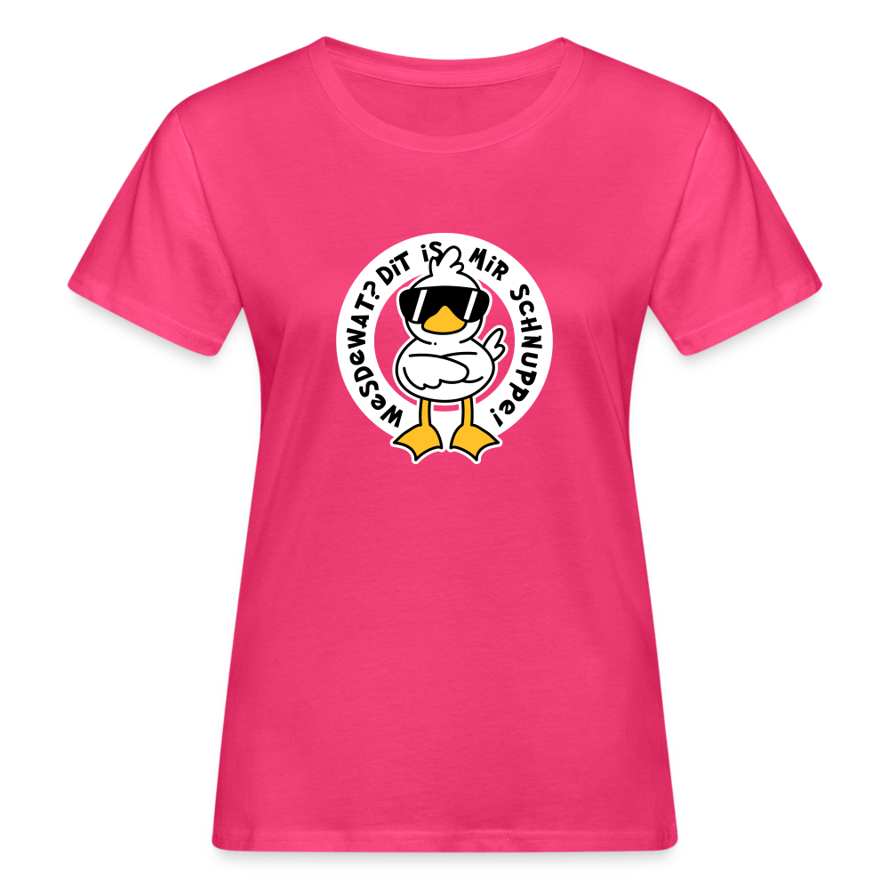 Wesdewat? - Frauen Bio T-Shirt - Neon Pink
