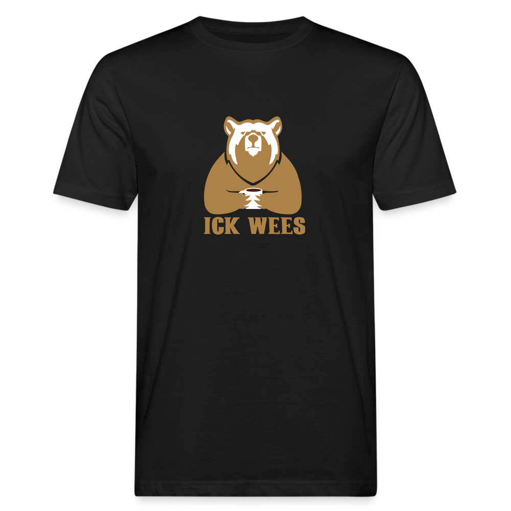 Ick Wees - Männer Bio T-Shirt - Schwarz