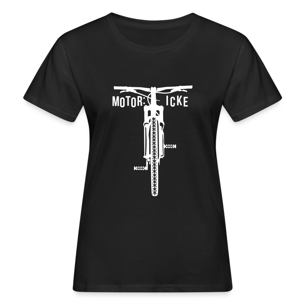 Motor icke - Frauen Bio T-Shirt - Schwarz