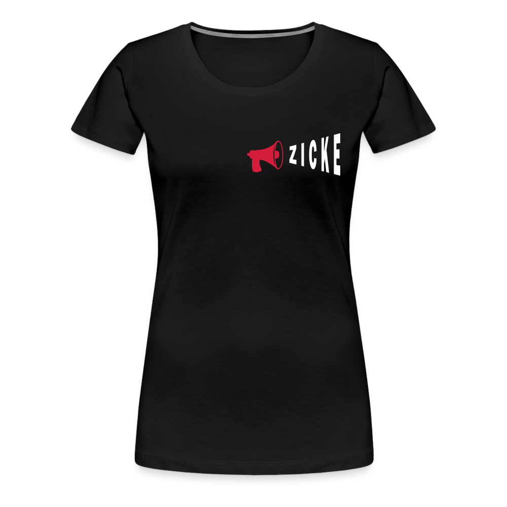 Zicke - Frauen Premium T-Shirt - Schwarz