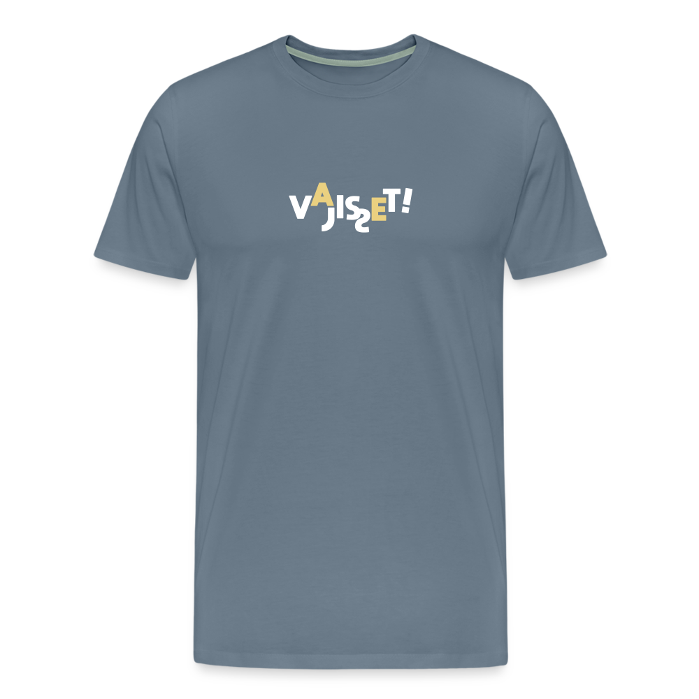 VAJISSET - Männer Premium T-Shirt - Blaugrau