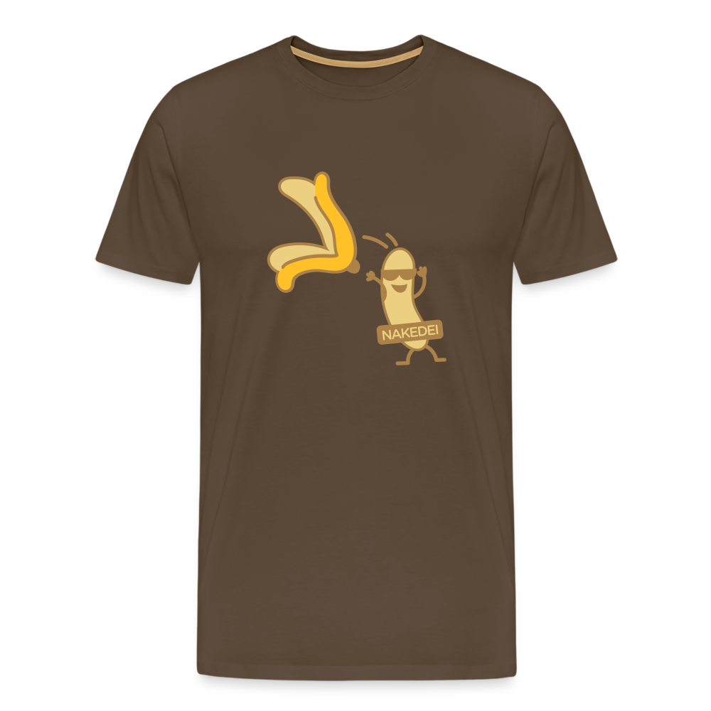Nakedei - Männer Premium T-Shirt - Edelbraun