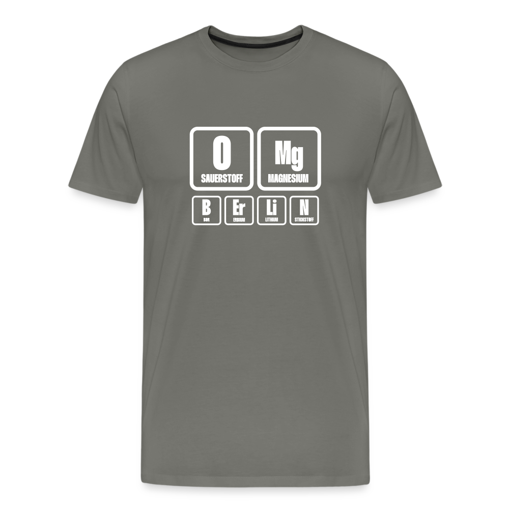 OMG Berlin - Männer Premium T-Shirt - Asphalt