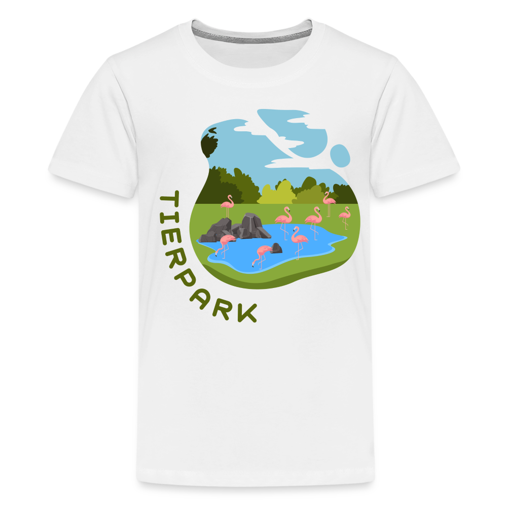 Tierpark - Teenager Premium T-Shirt - weiß