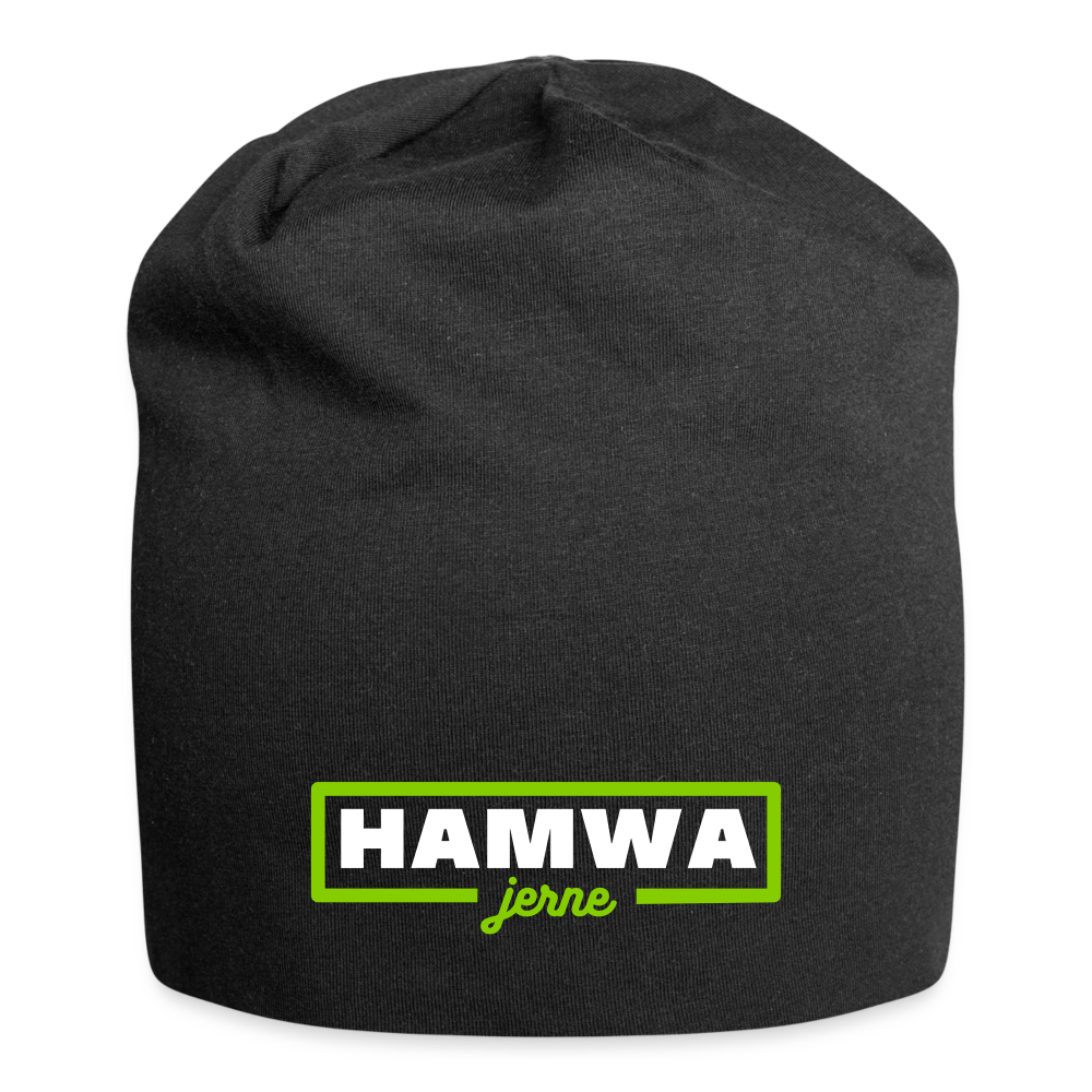 hamwa - Jersey Beanie - Schwarz