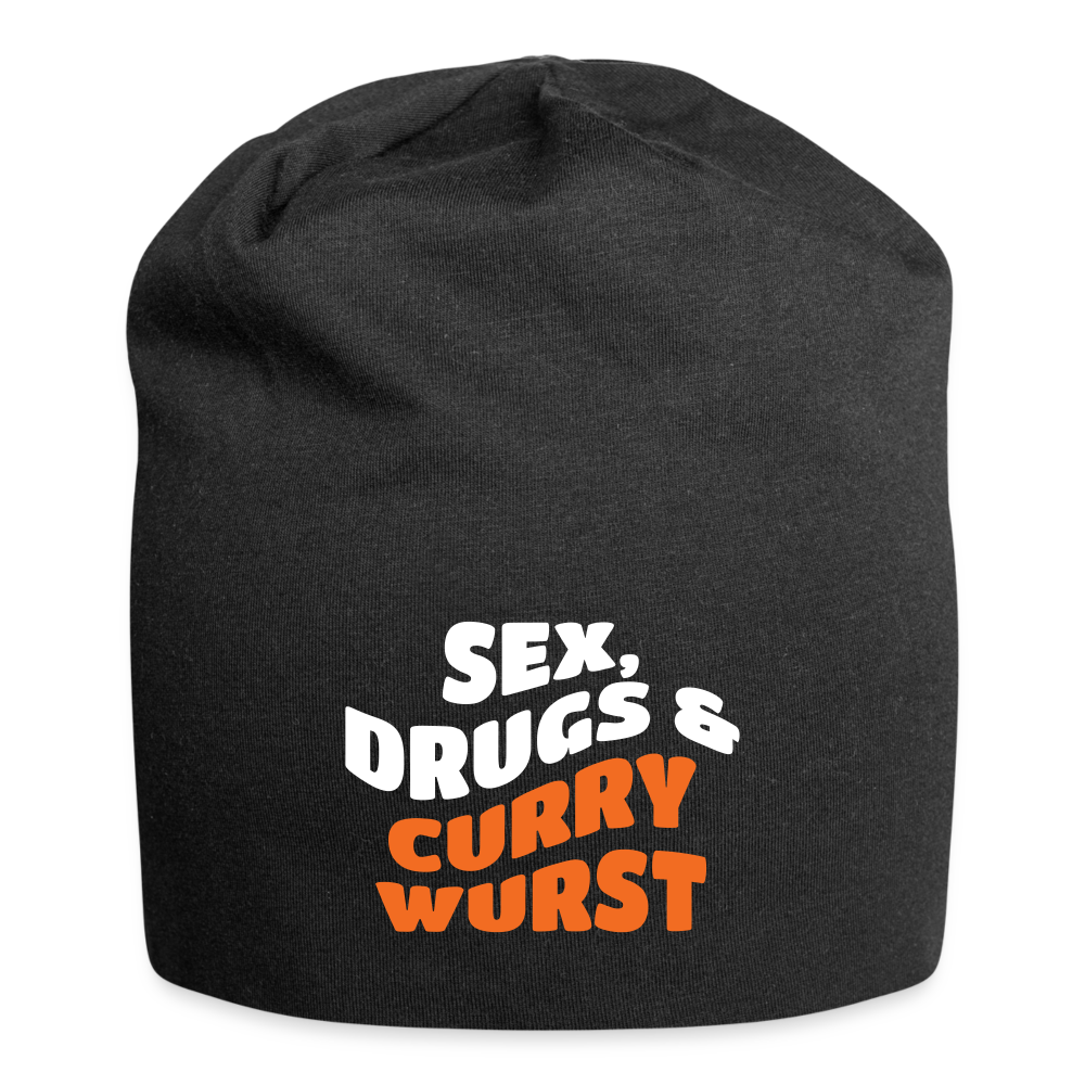 Sex, Drucks & Currywurst - Jersey Beanie - Schwarz