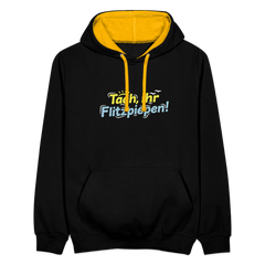 Tach, ihr Flitzpiepen! - Kontrast Hoodie