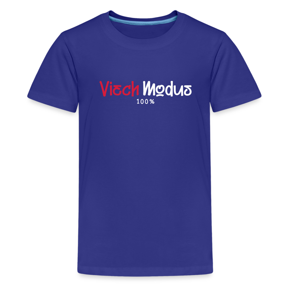 Viech Modus 100% - Teenager Premium T-Shirt - Königsblau