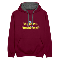Bin jeheimnisvoll wie'n Dönerrezept. - Kontrast Hoodie