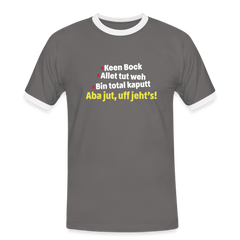aba jut, uff jeht's! - Männer Ringer T-Shirt
