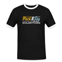 Pack' den Tag beim Schlawittchen - Männer Ringer T-Shirt
