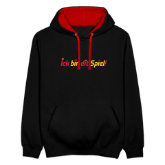 Ick bin dit Spiel! - Kontrast Hoodie