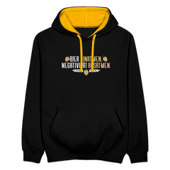 Bier einatmen, Negativität ausatmen. - Kontrast Hoodie