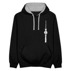 Fernsehturm Zick zack - Kontrast Hoodie