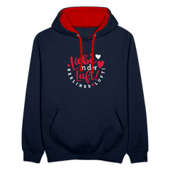Liebe in der Luft! Berliner Luft! - Kontrast Hoodie