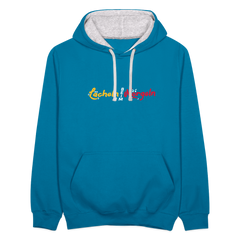 Lächeln beim Nörgeln - Kontrast Hoodie