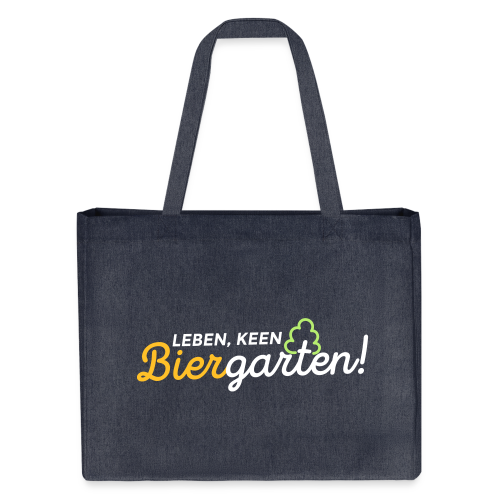 Leben, keen Biergarten! - Shopping Bag - midnight Blue