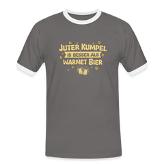 Juter Kumpel ist besser als warmet Bier - Männer Ringer T-Shirt