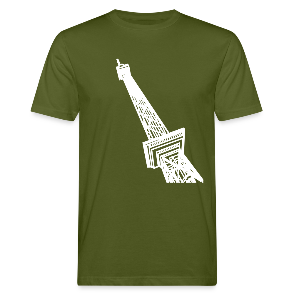 Der Funkturm - Männer Bio T-Shirt - Moosgrün