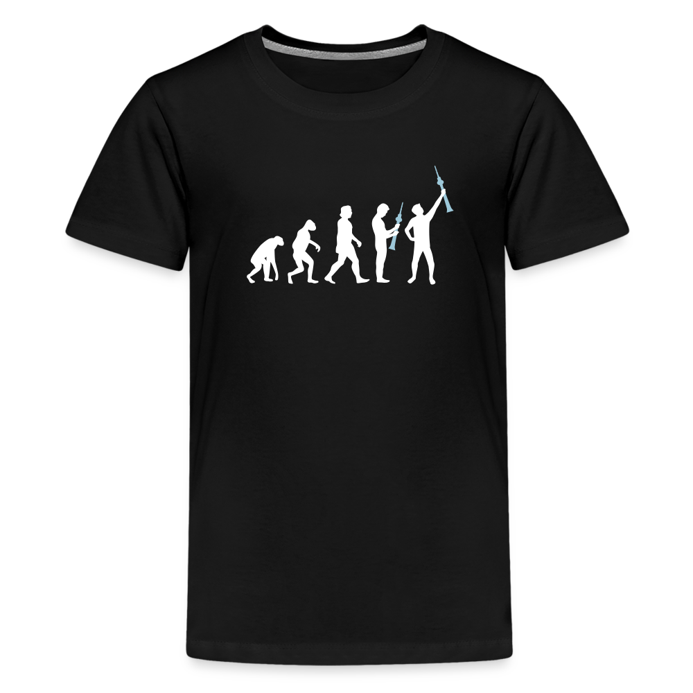 Evolution - Teenager Premium T-Shirt - Schwarz