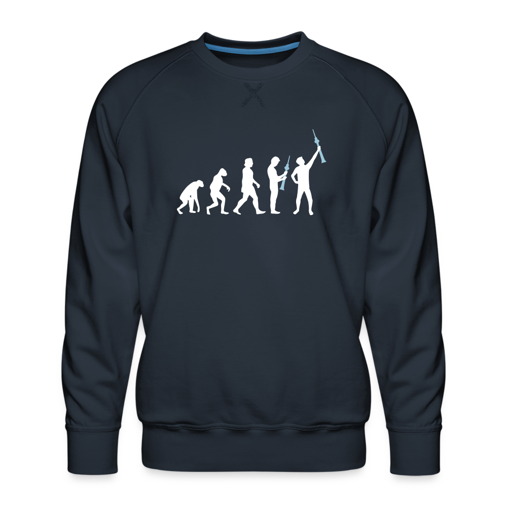 Evolution - Männer Premium Sweatshirt - Navy