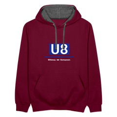 U8 - Kontrast Hoodie
