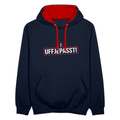 Uffjepasst! - Kontrast Hoodie