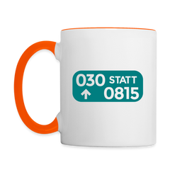 030 statt 0815 - Tasse zweifarbig