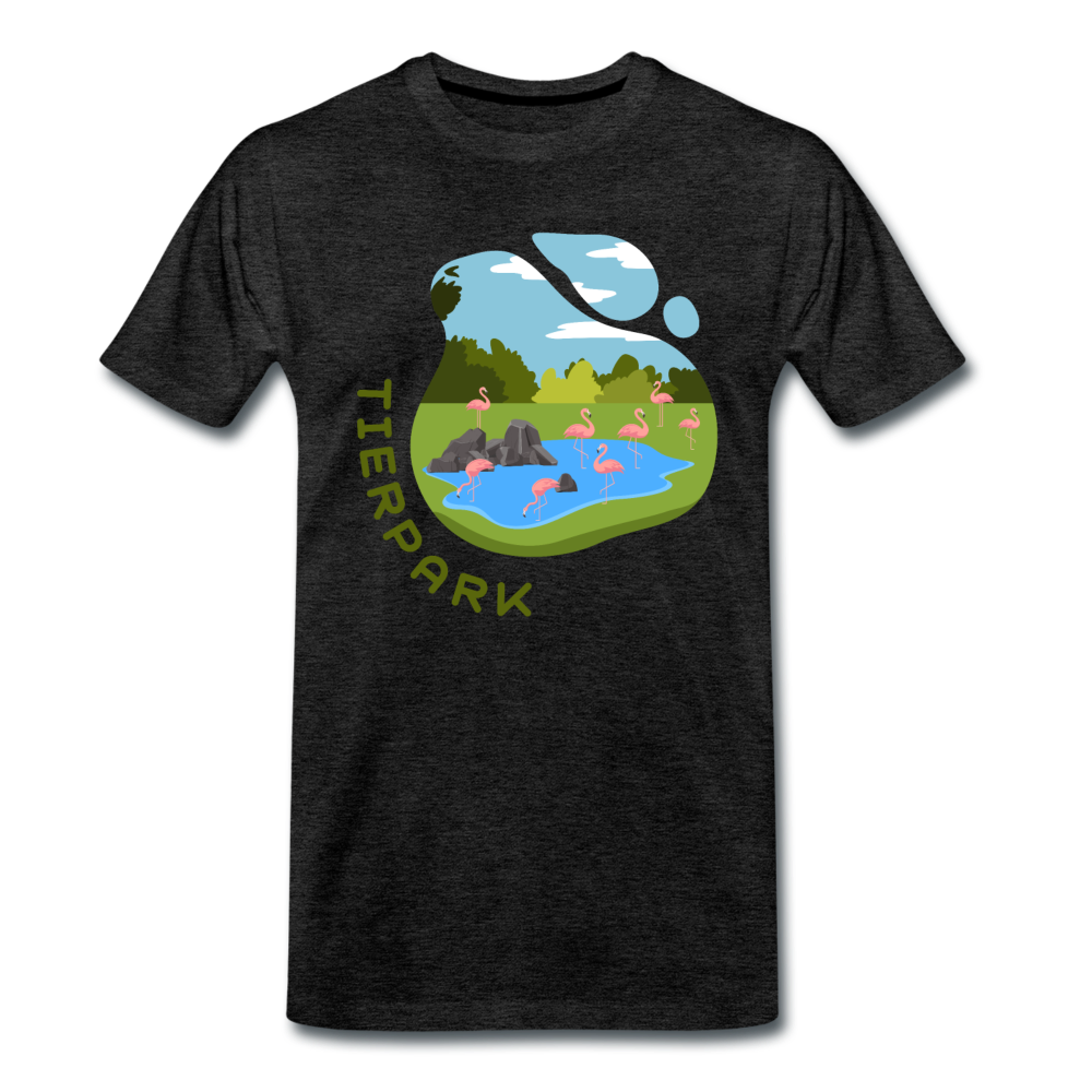 Tierpark - Männer Premium T-Shirt - Anthrazit