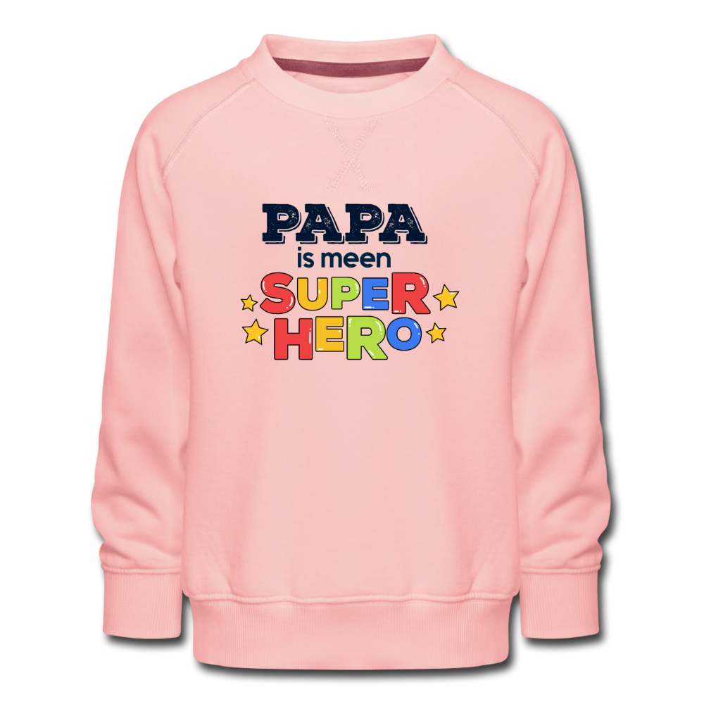 Super Hero - Kinder Premium Sweatshirt - Kristallrosa