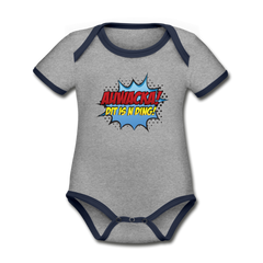 Auwacka! - Baby Bio-Kurzarm-Kontrastbody