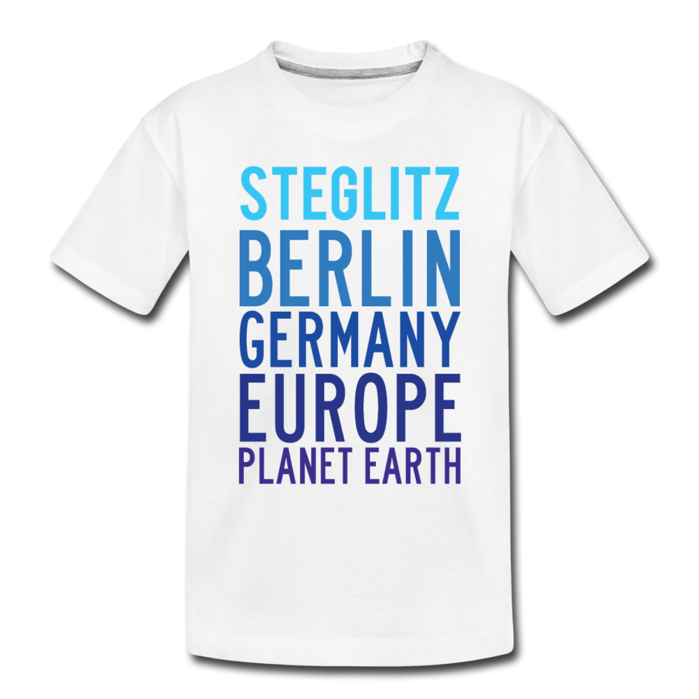 Steglitz Planet Earth - Teenager Premium T-Shirt - white