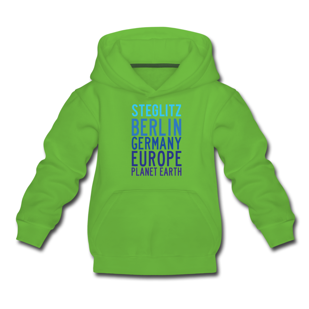 Steglitz Planet Earth - Kinder Premium Hoodie - light green