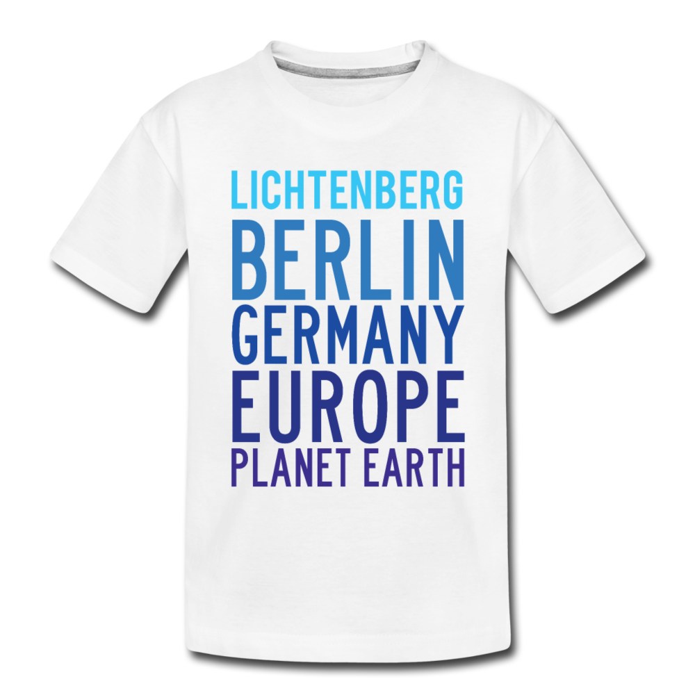 Lichtenberg Planet Earth - Teenager Premium T-Shirt - white