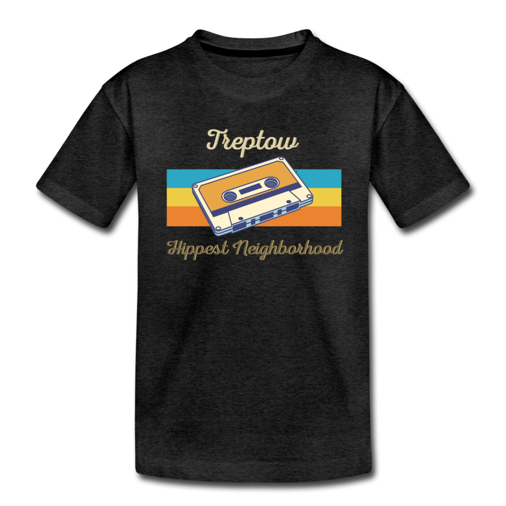 Treptow Hippest Neighborhood - Kinder Premium T-Shirt - charcoal grey