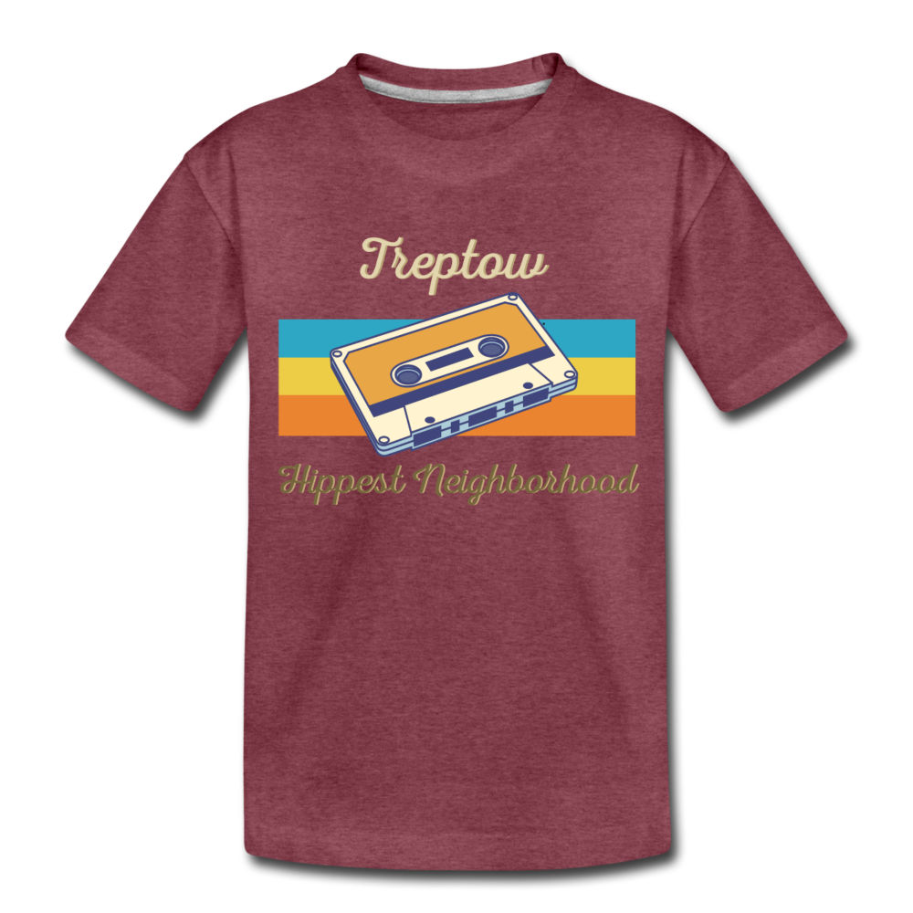 Treptow Hippest Neighborhood - Teenager Premium T-Shirt - heather burgundy