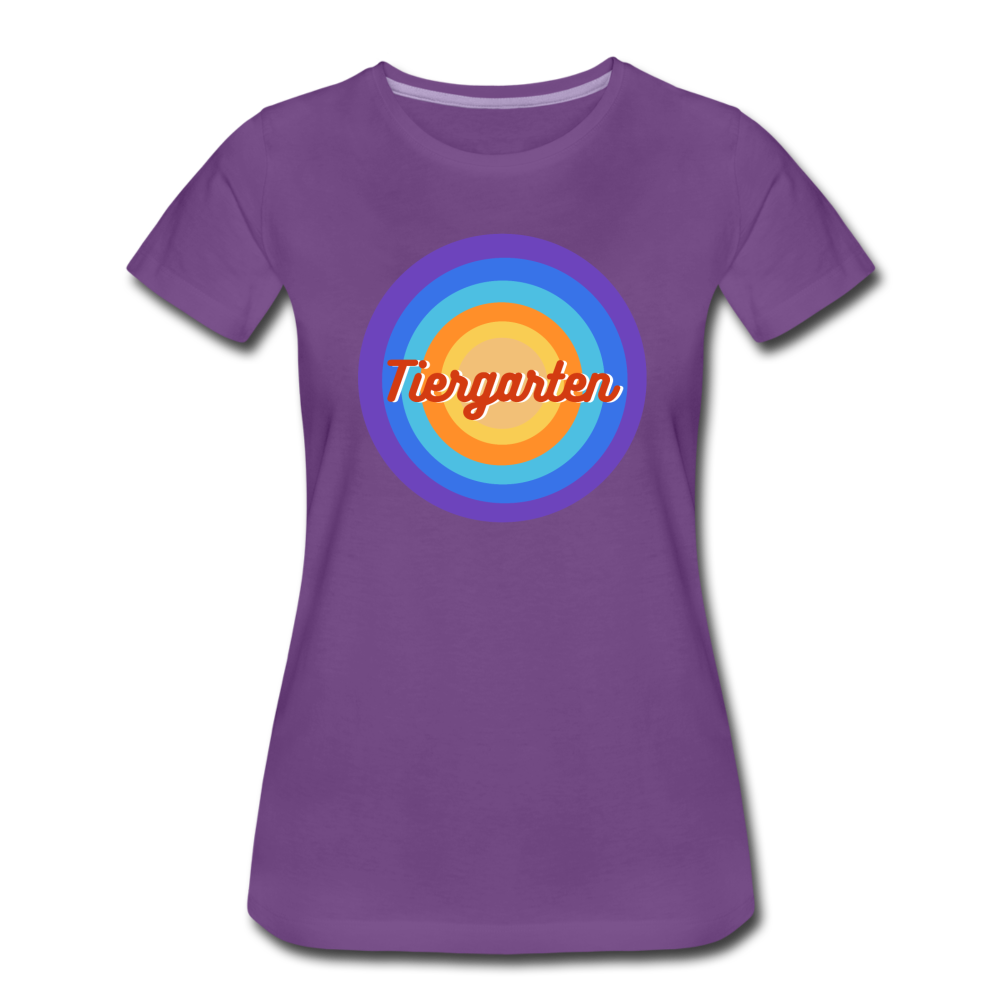 Tiergarten Retro - Frauen Premium T-Shirt - Lila