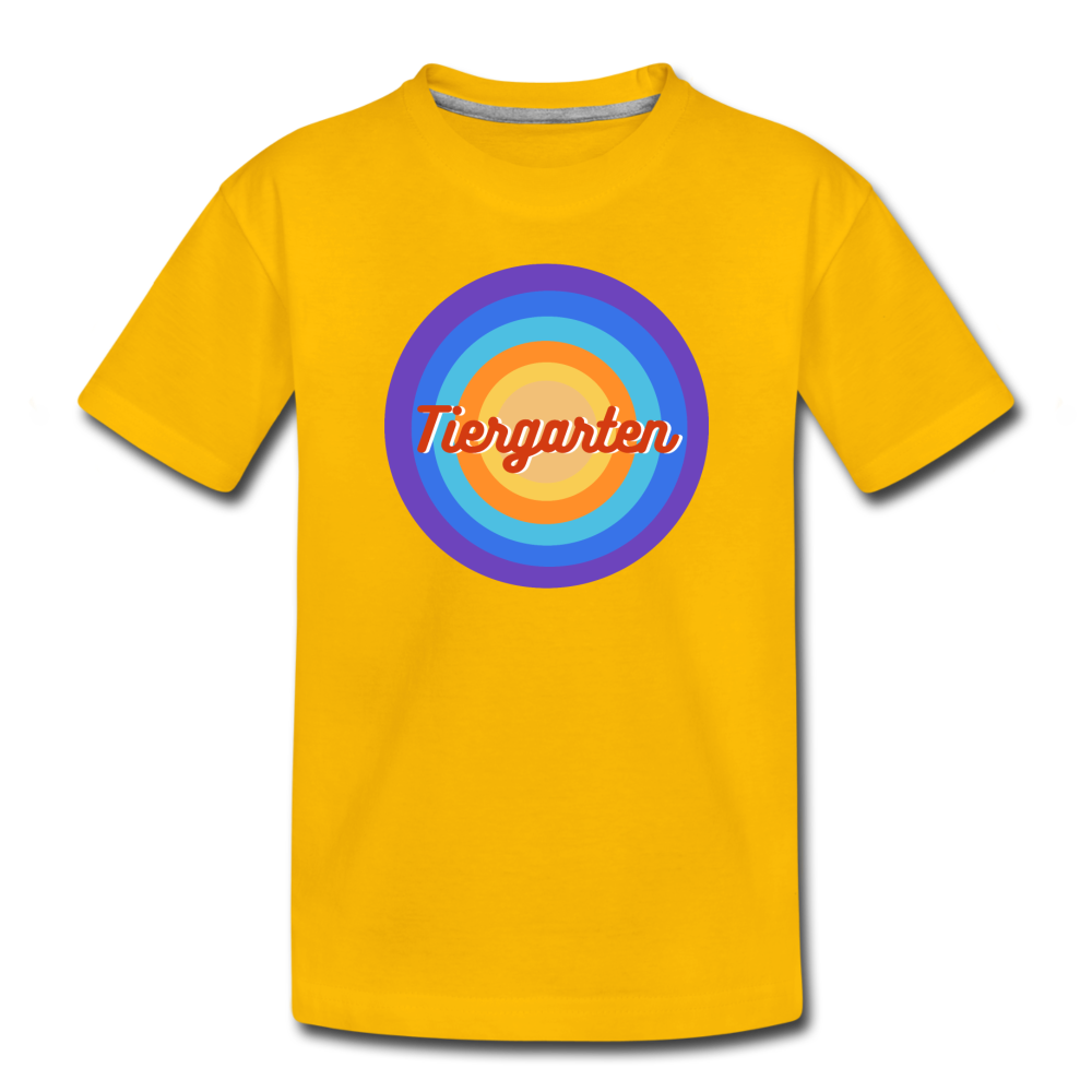 Tiergarten Retro - Kinder Premium T-Shirt - Sonnengelb