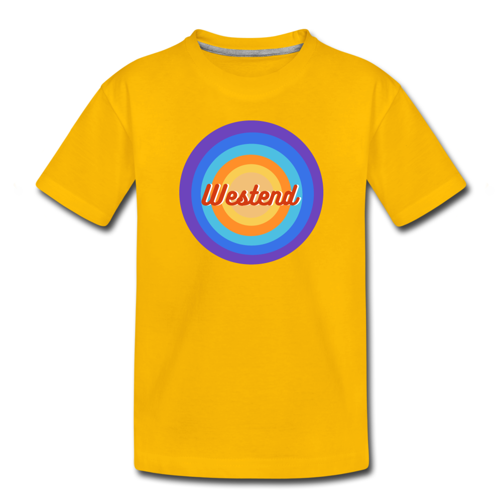 Westend Retro - Kinder Premium T-Shirt - Sonnengelb