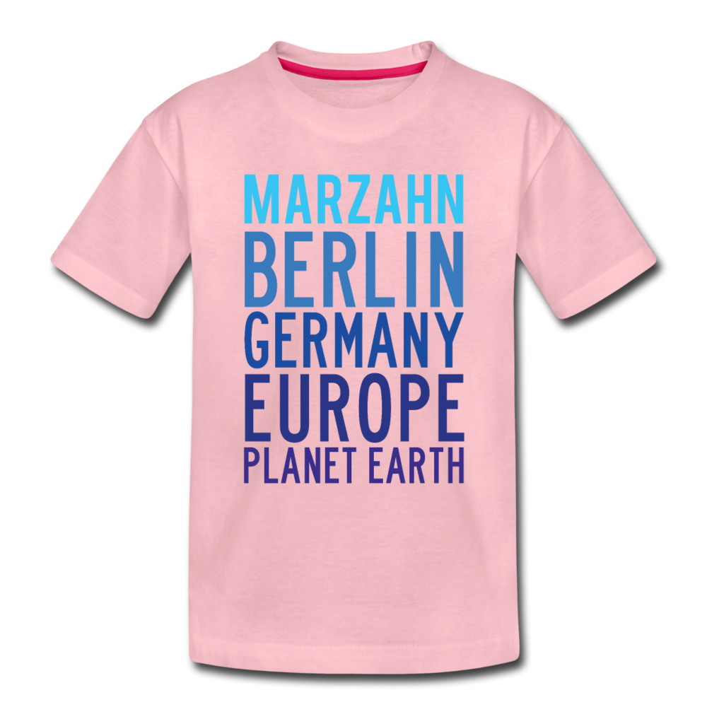 Marzahn Planet Earth - Kinder Premium T-Shirt - Hellrosa