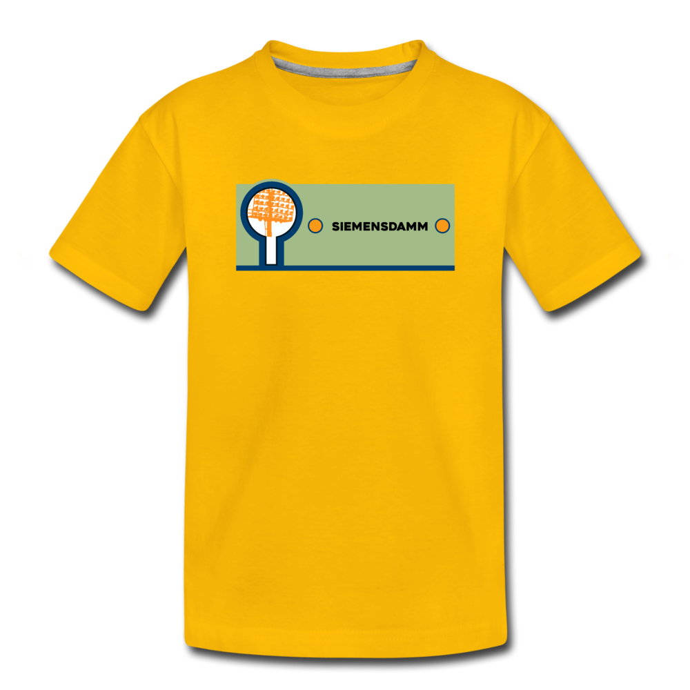 Siemensdamm - Kinder Premium T-Shirt - Sonnengelb