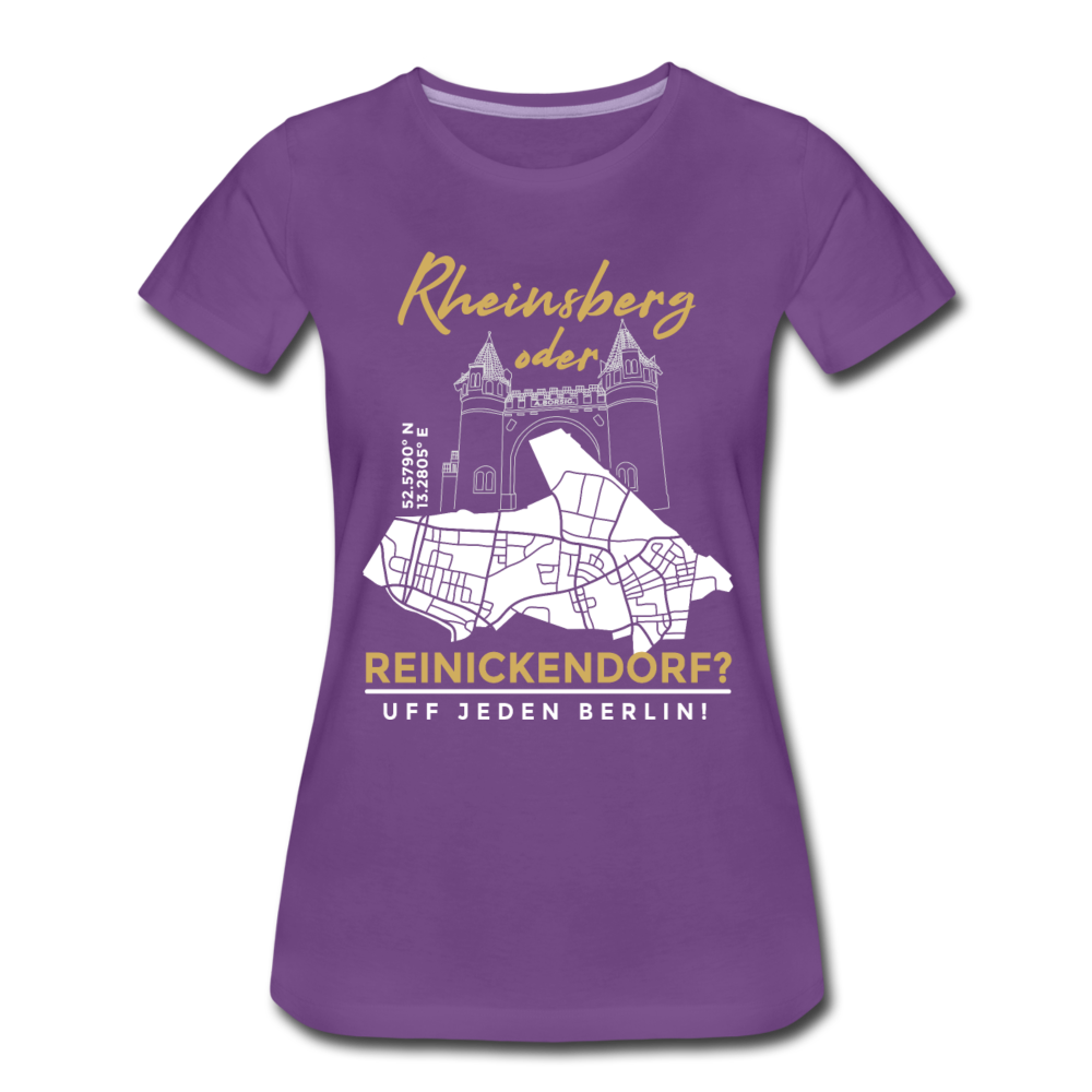 Rheinsberg Oder Reinickendorf - Frauen Premium T-Shirt - Lila