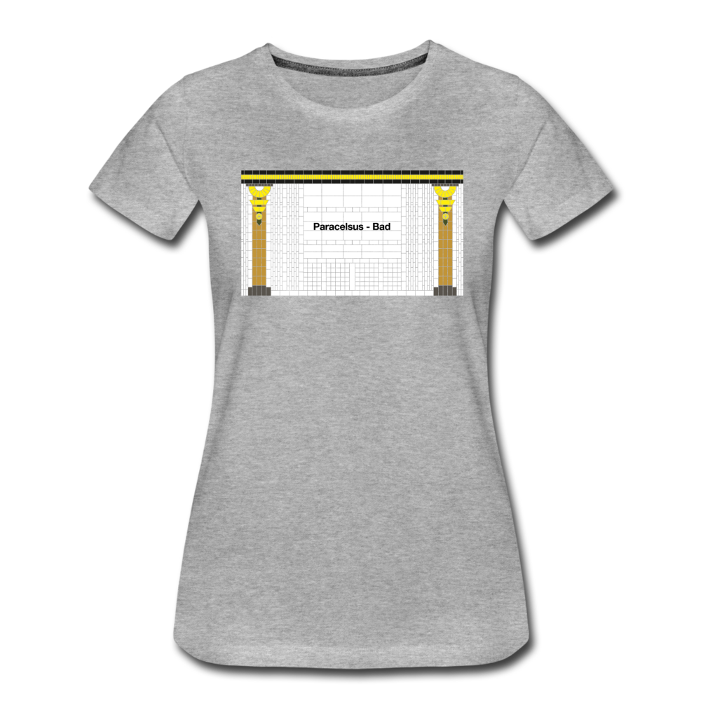 Paracelsus-bad - Frauen Premium T-Shirt - Grau meliert