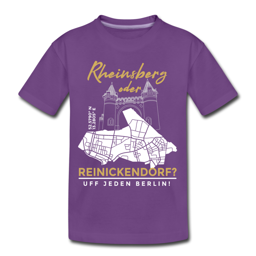 Rheinsberg oder Reinickendorf - Teenager Premium T-Shirt - Lila